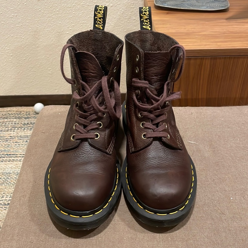 Doc Marten Brown Leather combat boots